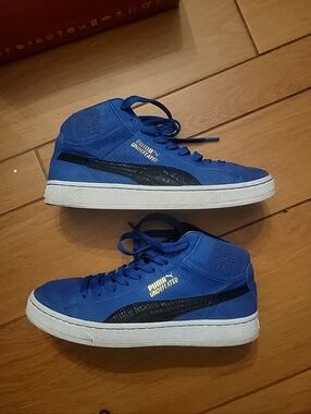 Vintage PUMA UNDFTD MID UNDEFEATED ROYAL BLUE WHITE BLACK 348216-04